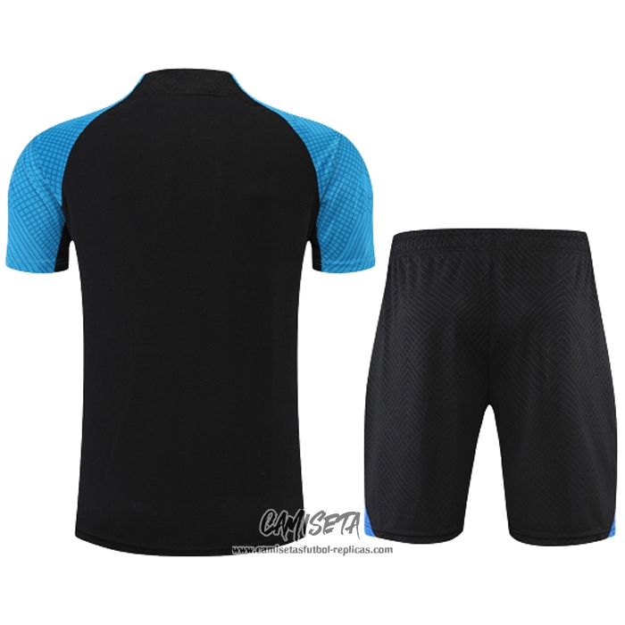 Chandal del Inter Milan 2022-2023 Manga Corta Negro - Pantalon Corto